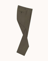 Casual Relaxed Pleated Trouser Brushed Cotton