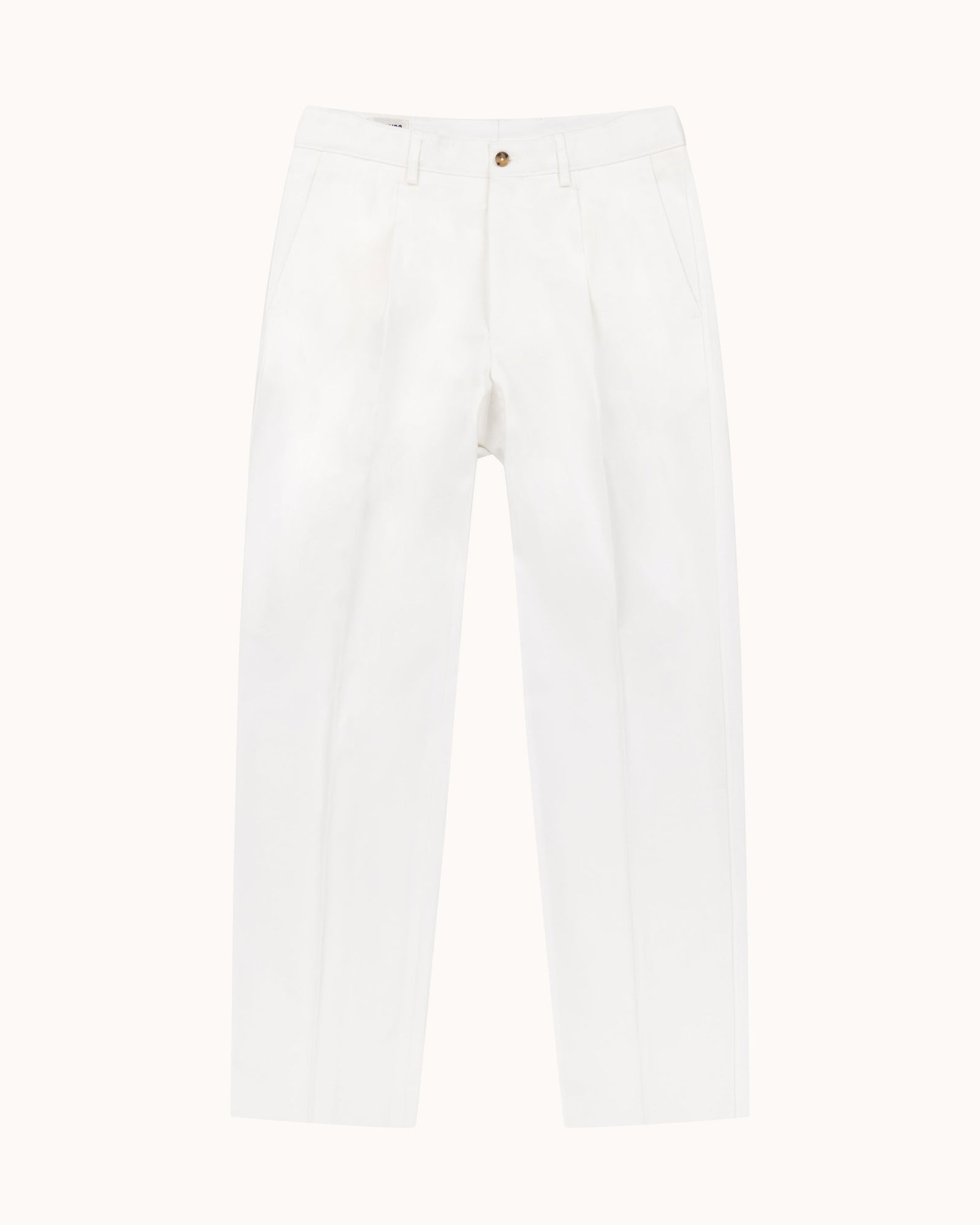 Casual Relaxed Pleated Trouser Brushed Cotton