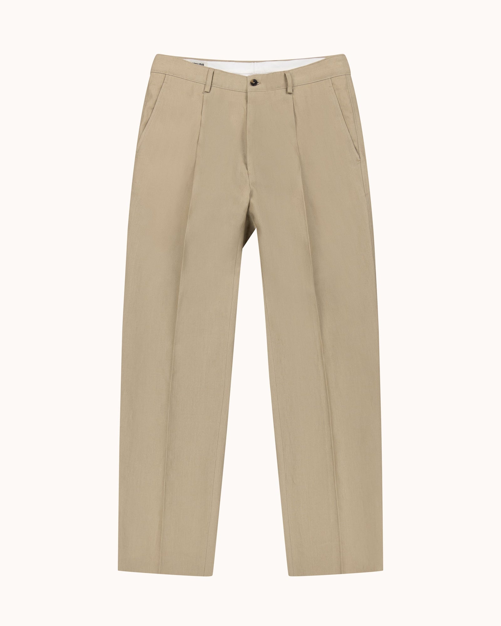 Casual Relaxed Pleated Trouser Linen