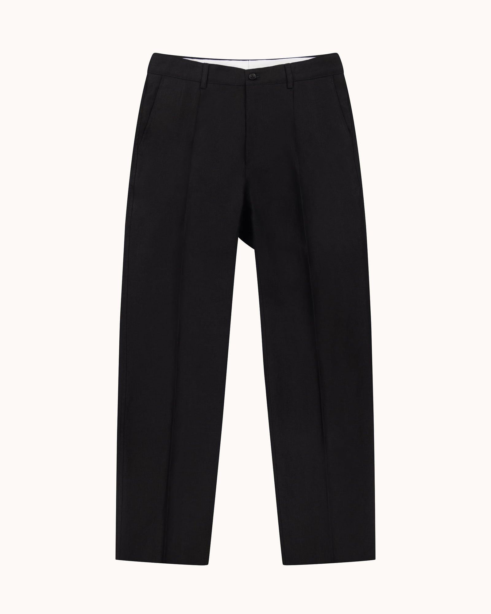 Casual Relaxed Pleated Trouser Linen