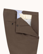 Classic Pleated Trouser Brushed Cotton