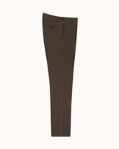 Relaxed Pleated Trouser Cocoa Linen