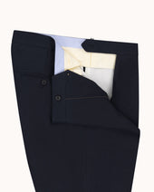 Relaxed Pleated Trouser High Twist Linen
