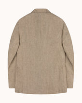 Sport Jacket Straw Herringbone Linen