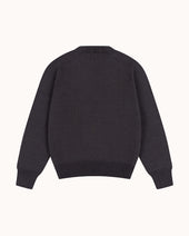Cotton Crew Neck Sweater Grey