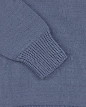 Cotton Crew Neck Sweater Dusty Blue