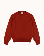 Cotton Crew Neck Sweater - Terracota
