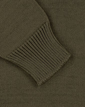 Cotton Crew Neck Sweater Loden Green
