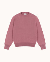 Cotton Crew Neck Sweater - Dusty Pink