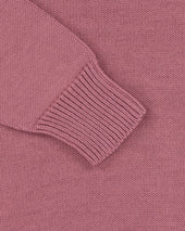 Cotton Crew Neck Sweater Pink