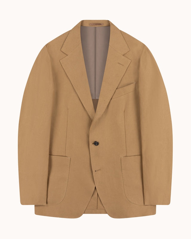 Sport Jacket - Tan Linen