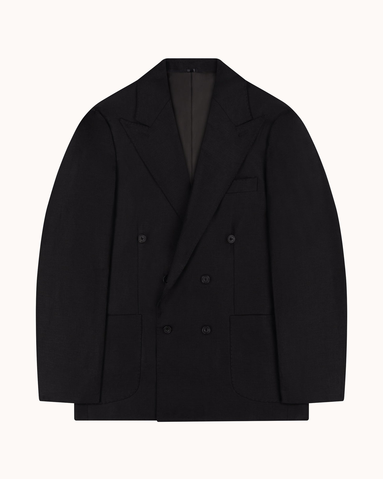 Double Breasted Sport Jacket Linen