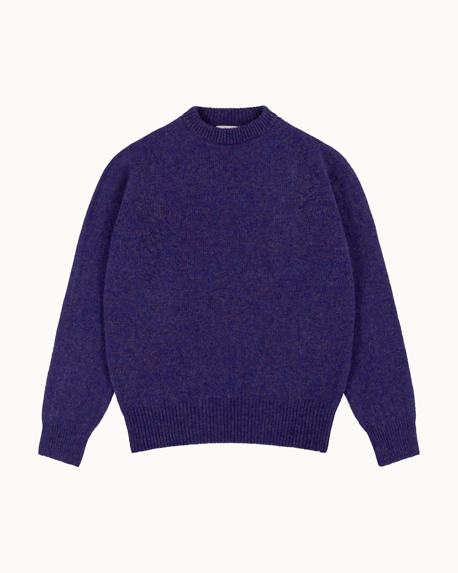 Shetland Wool Crew Neck Sweater Iris