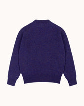 Shetland Wool Crew Neck Sweater Iris