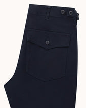 High Rise Japanese Fatigue Pant Cotton Twill