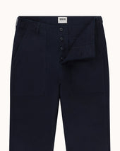 High Rise Japanese Fatigue Pant Cotton Twill