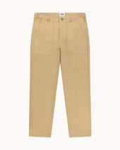 High Rise Japanese Fatigue Pant - Sand Cotton Twill