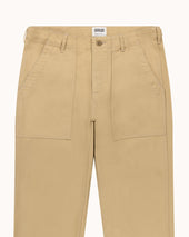 High Rise Japanese Fatigue Pant Cotton Twill