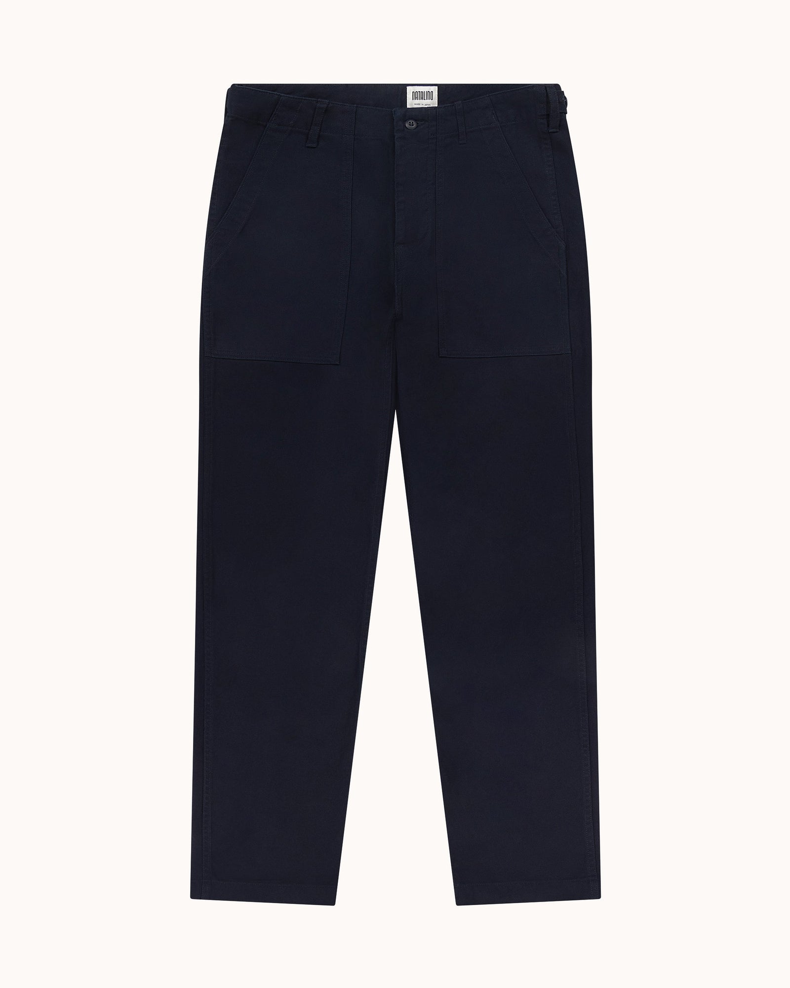 High Rise Japanese Fatigue Pant Cotton Twill