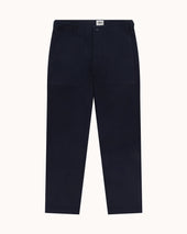 High Rise Japanese Fatigue Pant - Navy Cotton Twill