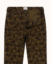High Rise Japanese Fatigue Pant Camouflage Ripstop