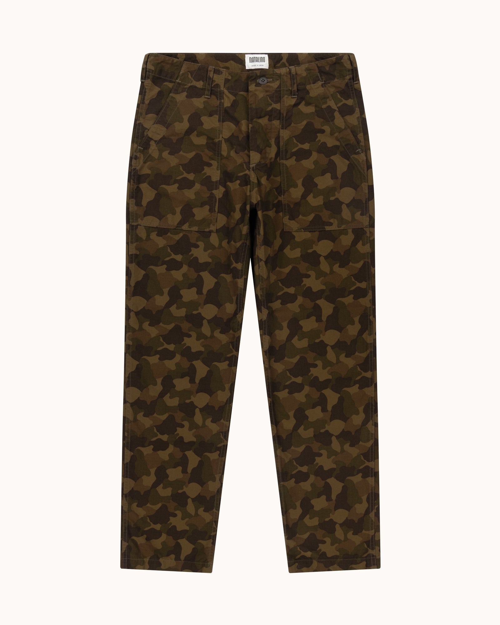 High Rise Japanese Fatigue Pant Camouflage Ripstop