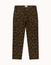 High Rise Japanese Fatigue Pant - Camouflage Ripstop