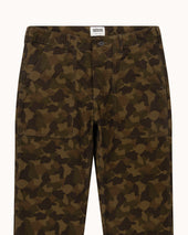 High Rise Japanese Fatigue Pant Camouflage Ripstop