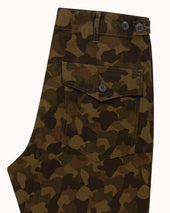 High Rise Japanese Fatigue Pant Camouflage Ripstop