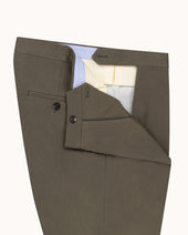Classic Pleated Trouser Brushed Cotton