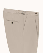 Classic Pleated Trouser Brushed Cotton