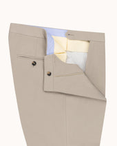 Classic Pleated Trouser Brushed Cotton
