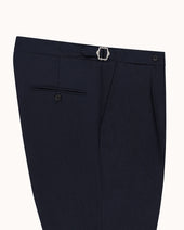 Classic Pleated Trouser High Twist Linen