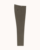 Classic Pleated Trouser Brushed Cotton