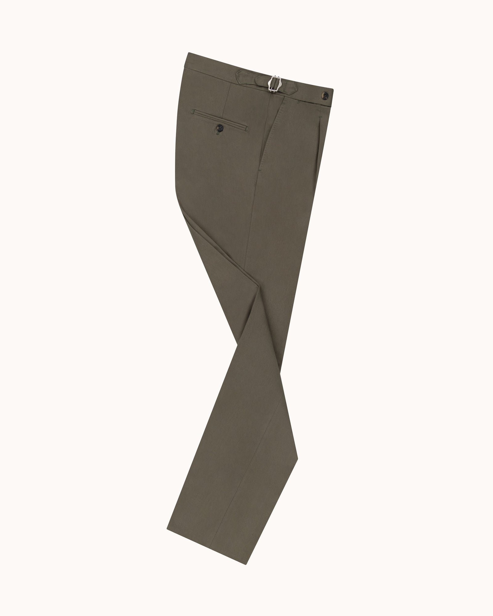 Classic Pleated Trouser Brushed Cotton