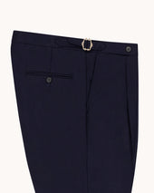 Single Pleat Trouser Woollen Flannel