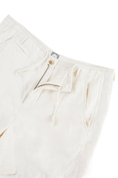 Shelter Camp Shorts Natural Linen Twill