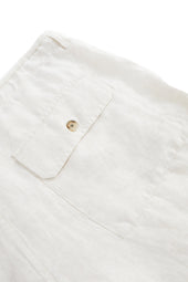 Shelter Camp Shorts Natural Linen Twill