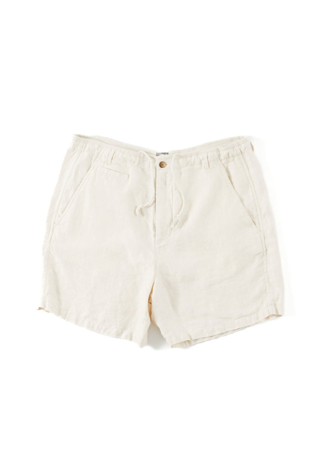 Shelter Camp Shorts Natural Linen Twill