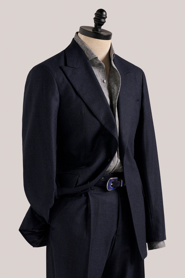 Collins Suit Blazer - Wool/Cashmere - Navy Melange