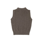 Navy Vest Natural Taupe