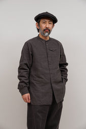 Man Saddler Shirt Highdensity Linen Nidom