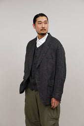 【ナイジェル・ケーボン】MAN / コブラージャケット - ヘンプストライプ / COBBLER JACKET - HEMP STRIPE