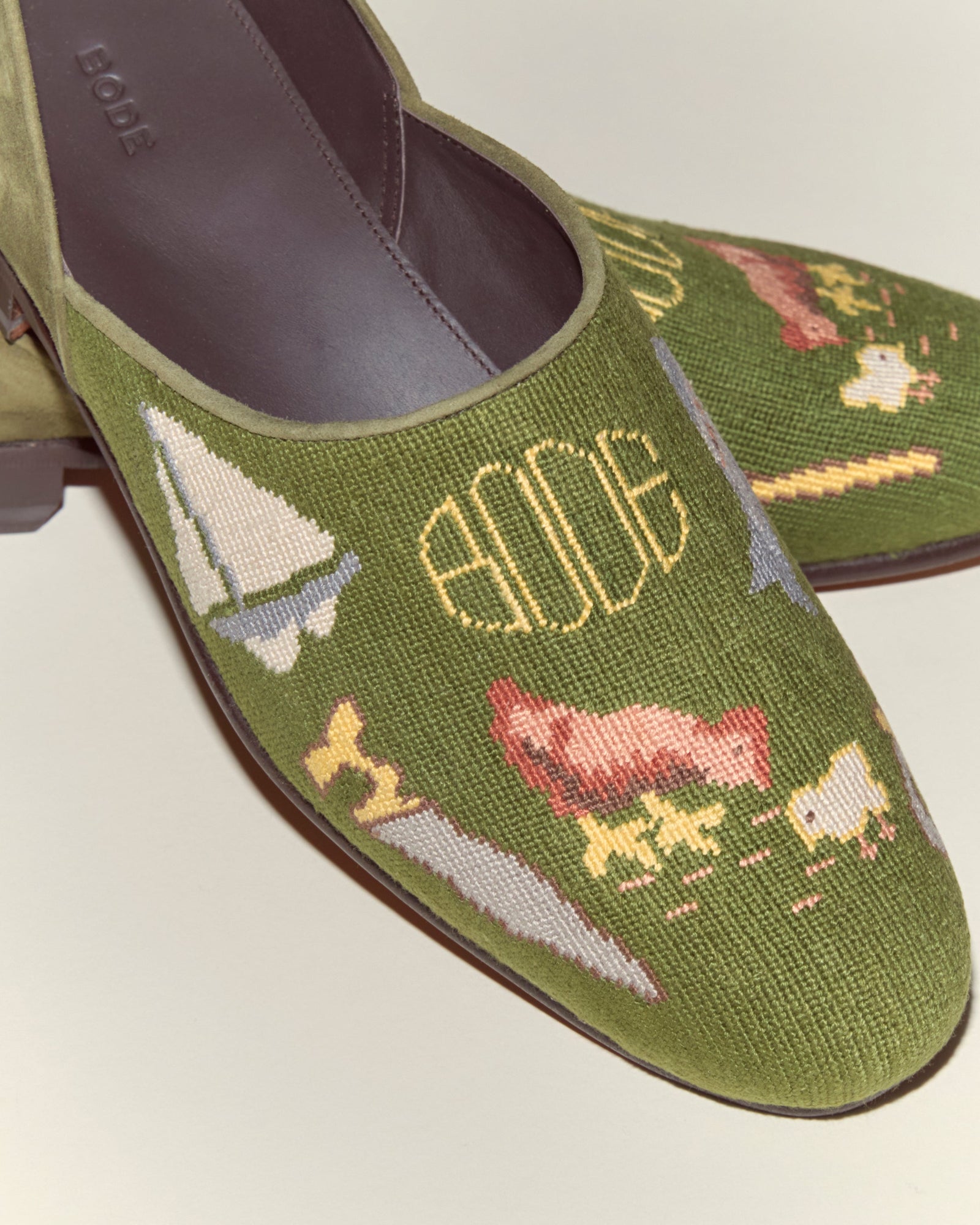 Needlepoint House Shoes