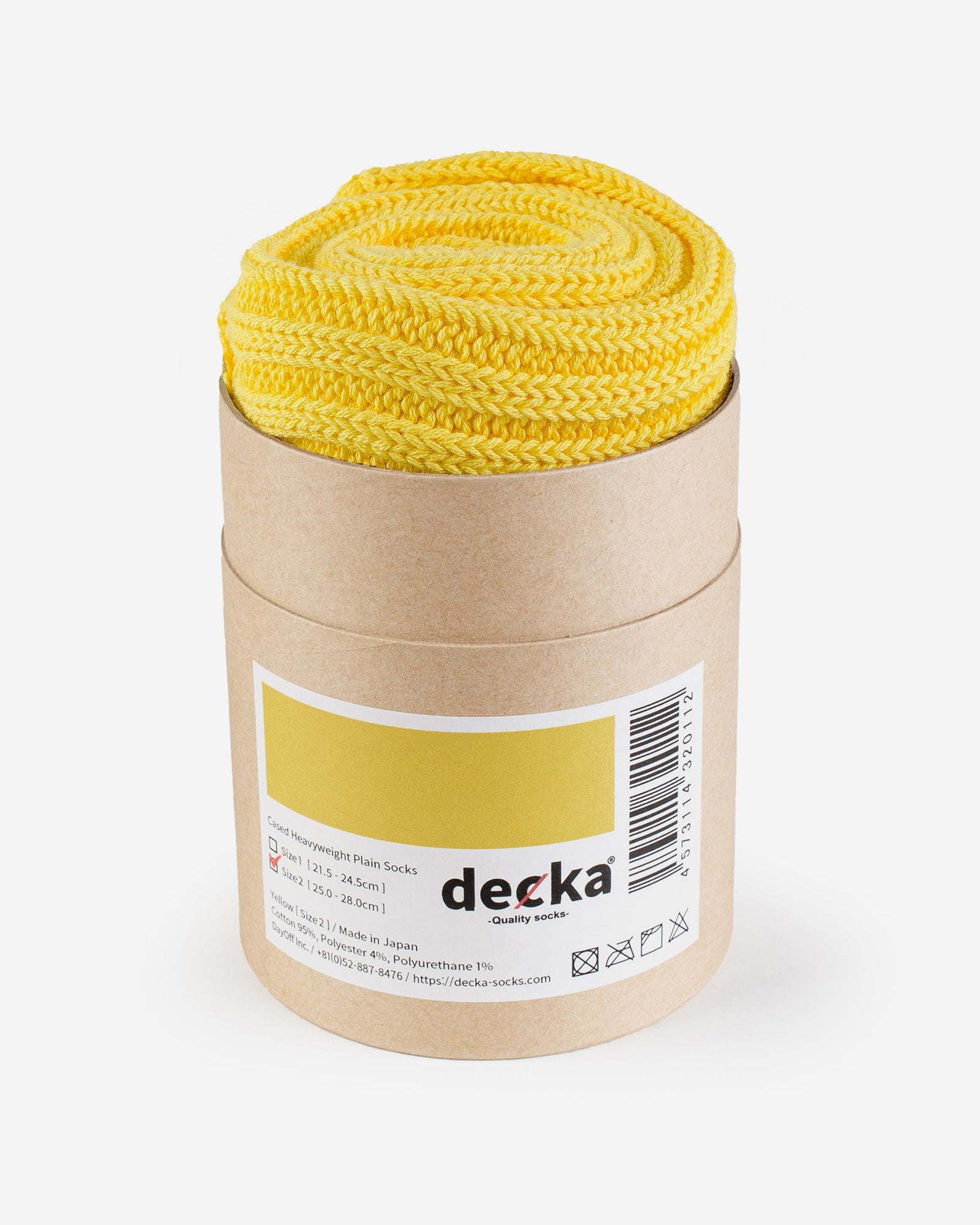 Decka Cased Heavyweight Plain Socks
