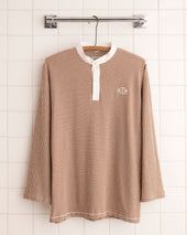 Newton Stripe Polo - Brown