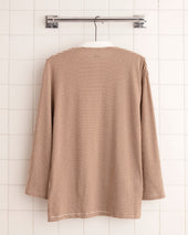 Newton Stripe Polo - Brown