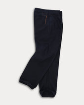 Newyork Pantaloni Con Pences In Canvas Di Cotone Rovesciato
