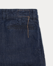 Newyork Pantaloni Con Pences In Indigo Rinse