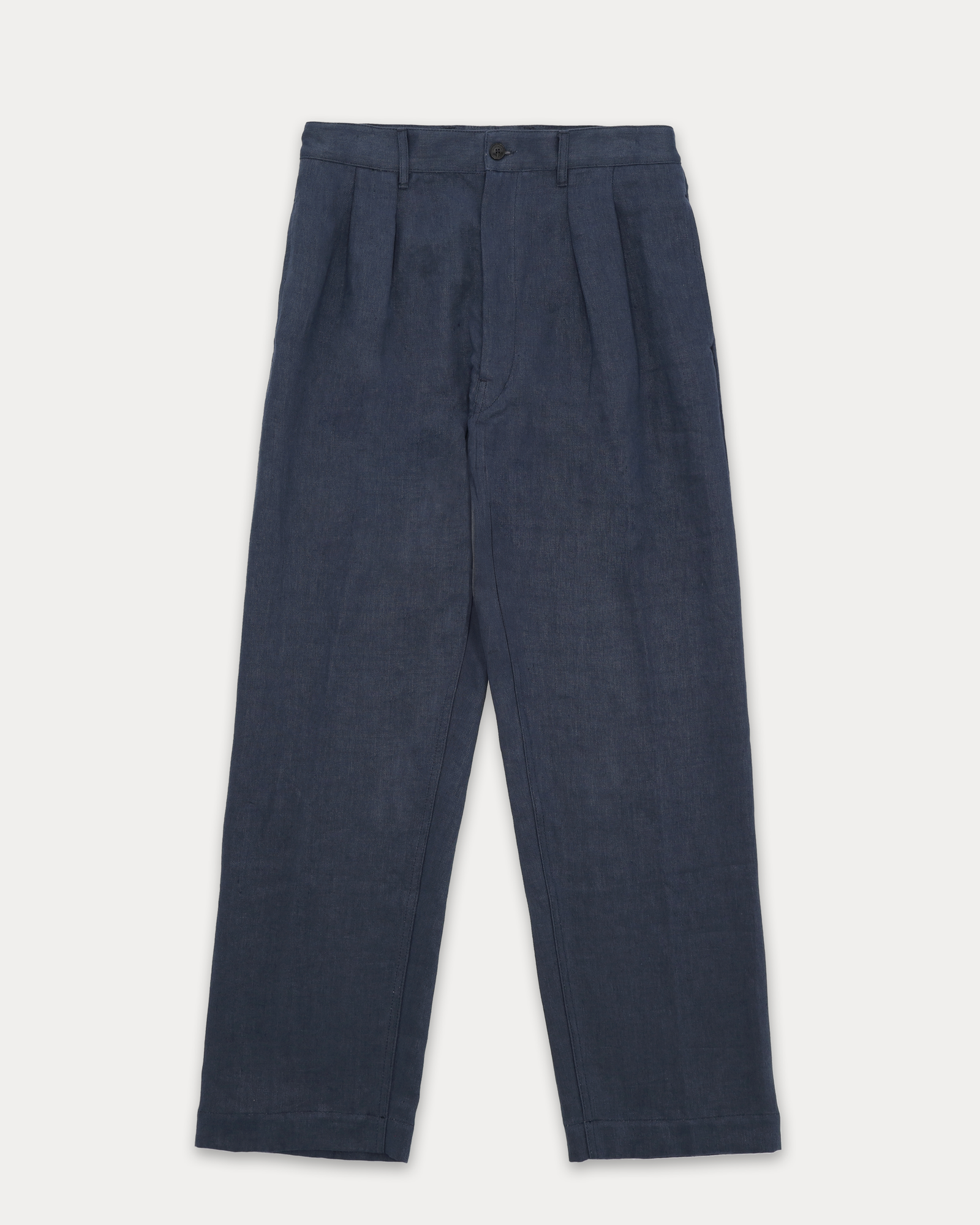 Newyork Pantaloni Con Pences In Lino